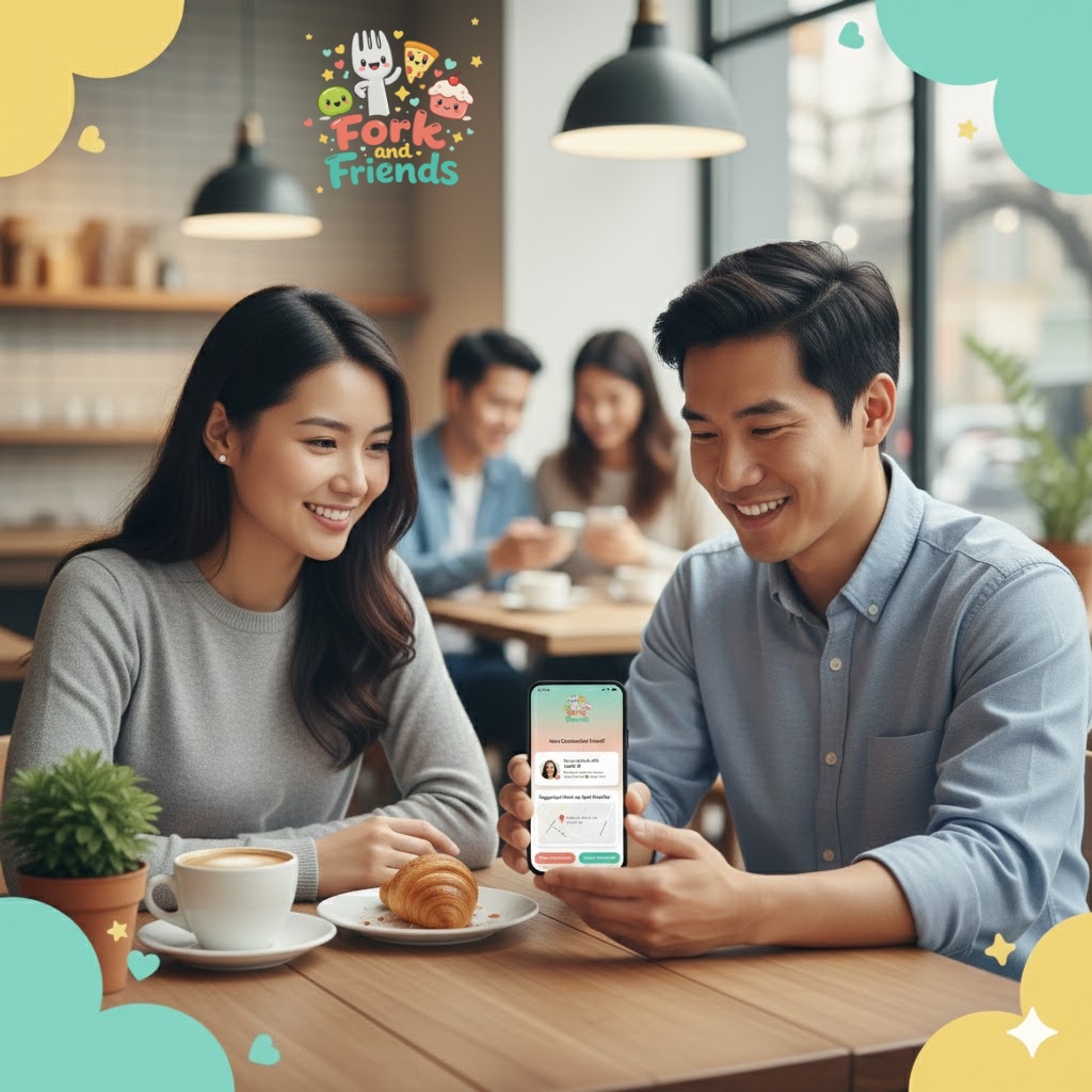 Friends connecting over coffee