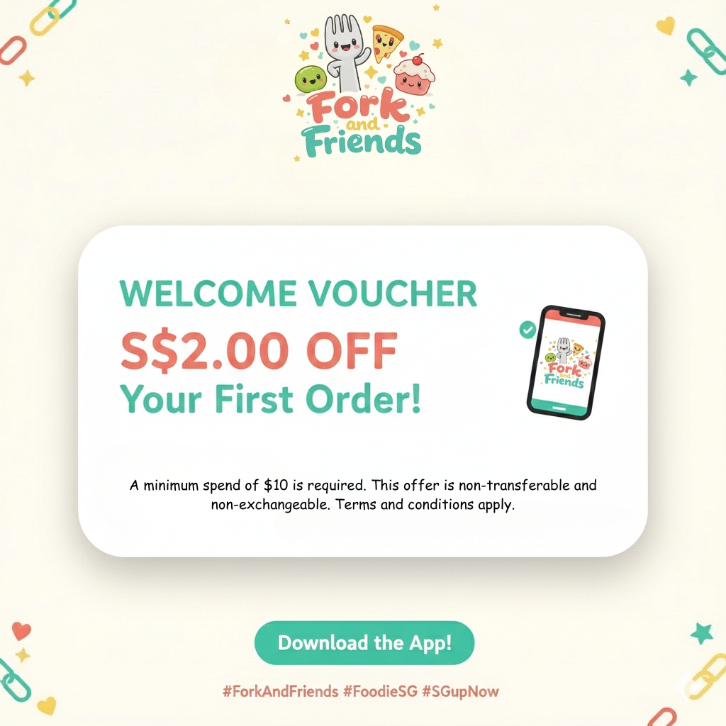 Fork & Friends welcome voucher